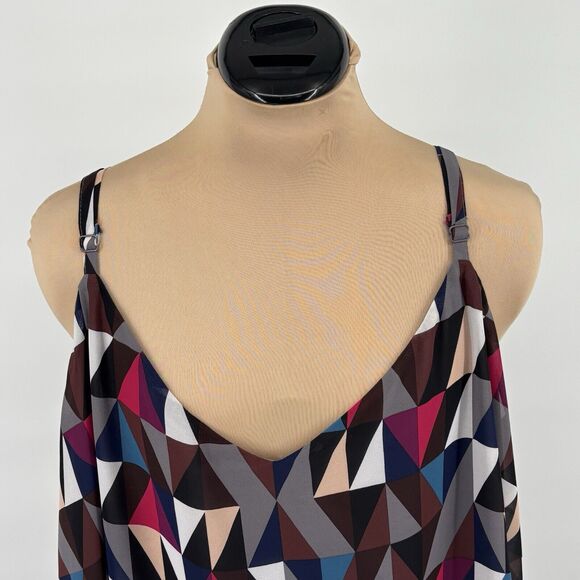 Torrid Sophie Geo Chiffon Double Layer Swing Cami Tank Top Plus Size 4x - Picture 3 of 8